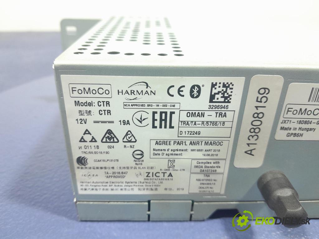 Ford Focus 2019 Radio I Navigácia: JX71-18D804-GAM