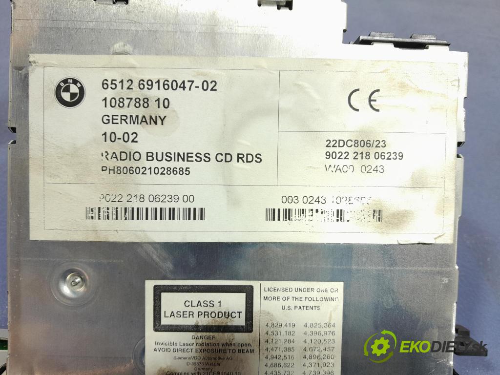 Bmw Seria 3 2002 Radio I Navigácia: 6916047