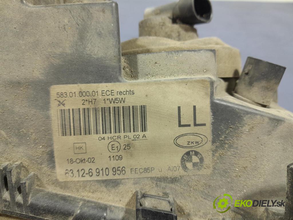 Bmw Seria 3 2002 Reflektor: v pravo: 6910956