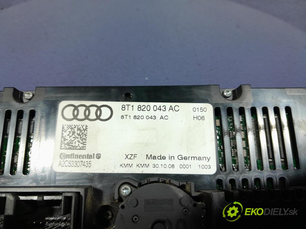 Audi A4 2008 prepínač Klimatizácia: Prúd vzduchu: 8T1820043AC