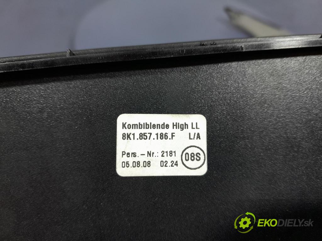 Audi A4 2008 lišta Dekoratívne: Vnútri: 8K1857186F