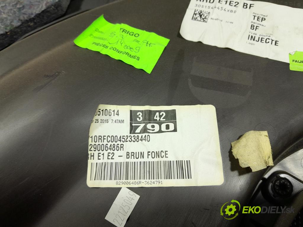 Renault Espace 2015 Čalounictví: dvere zad Prava: 829006486R