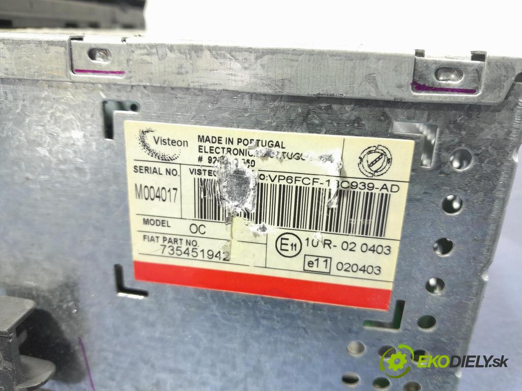 Fiat Bravo 2007 Radio I Navigácia: 735451942