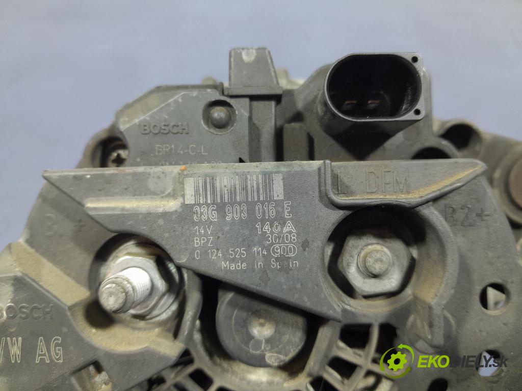 Audi A4 2008 Alternator 03G903016E