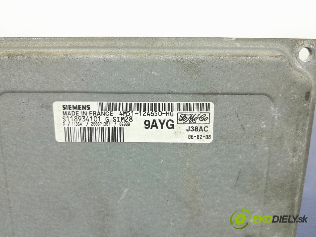 Ford Focus 2006 riadiaca jednotka Motor: 4M51-12A650-HG