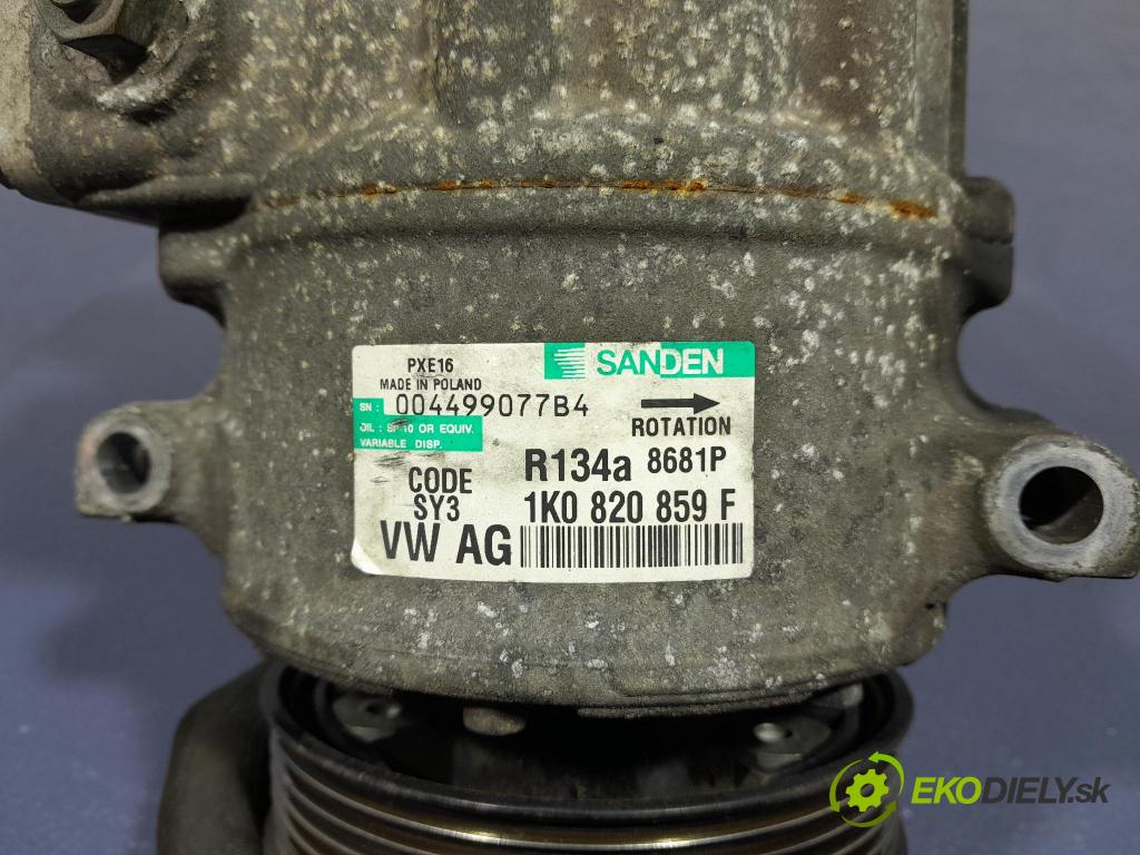 Vw Golf 2006 Kompresor: Klimatizácia: 1K0820859F