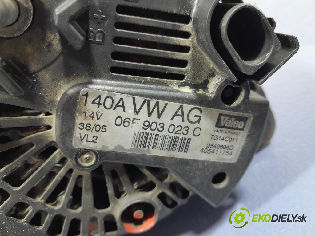 Vw Golf 2006 Alternator 06F903023C