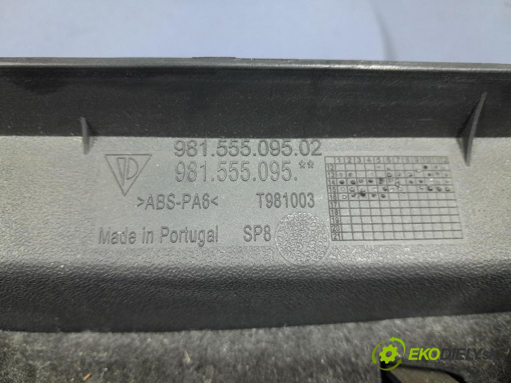 Porsche Cayman 2016 kryt Plast: Interiéry: 98155509502