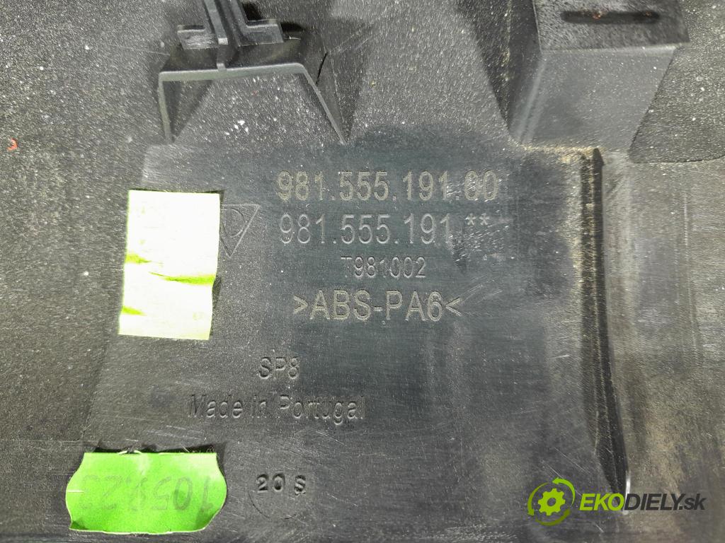 Porsche Cayman 2016 kryt Plast: Interiéry: 98155509502