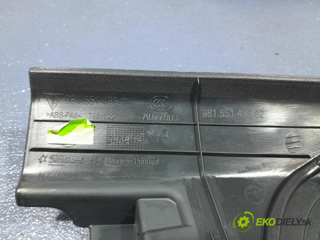 Porsche Cayman 2016 kryt Motor: 981551433