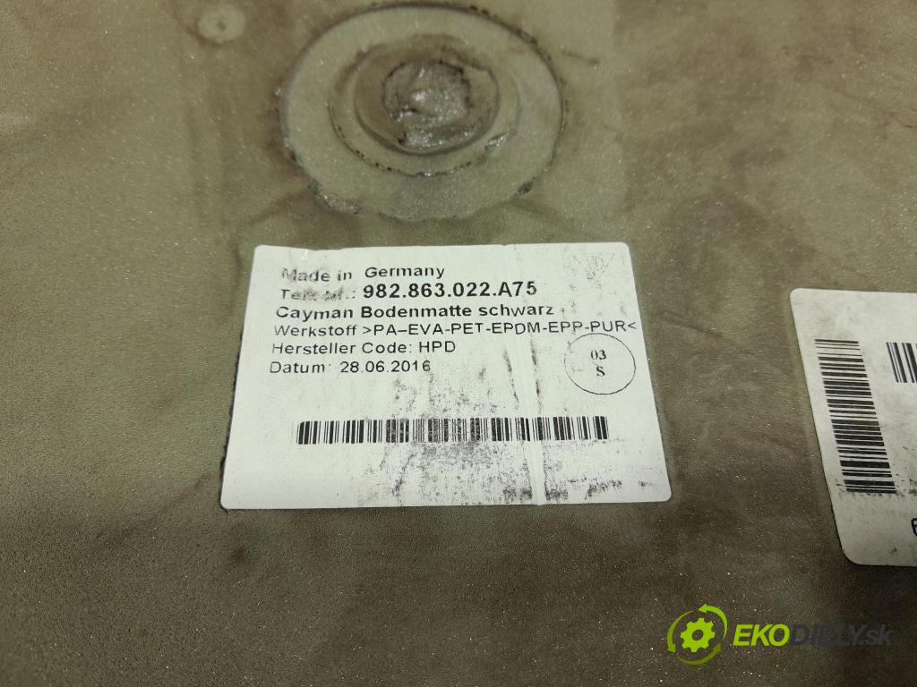 Porsche Cayman 2016 koberec do auta 982863022A