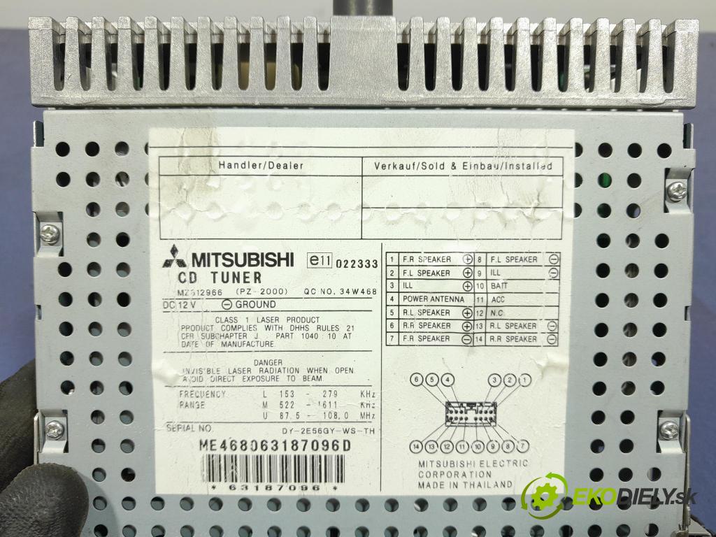 Mitsubishi Colt 2006 Radio I Navigace: MZ312966