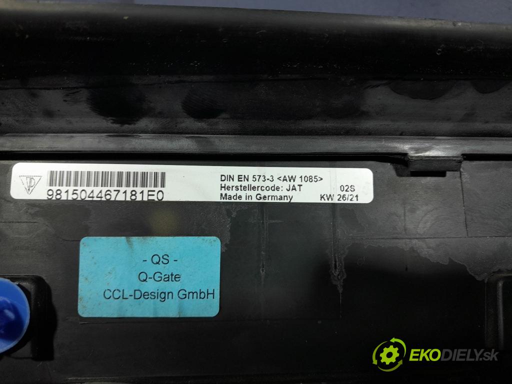 Porsche Cayman 2016 lišta Dekoratívne: Prah: 98150466703