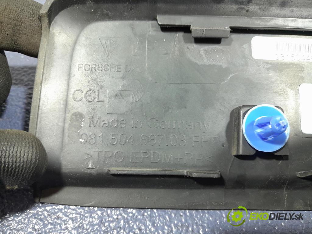 Porsche Cayman 2016 lišta Dekoratívne: Prah: 98150466703
