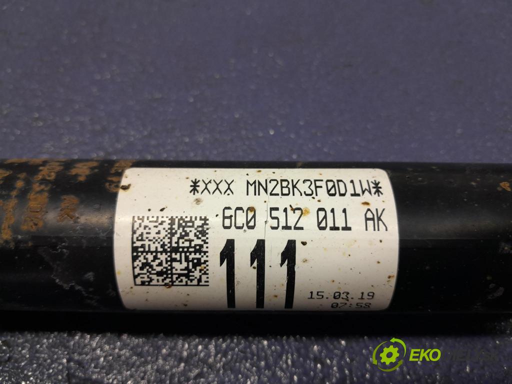 Skoda Fabia 2019 tlumič Zad: Lewy. 6C0512011AK