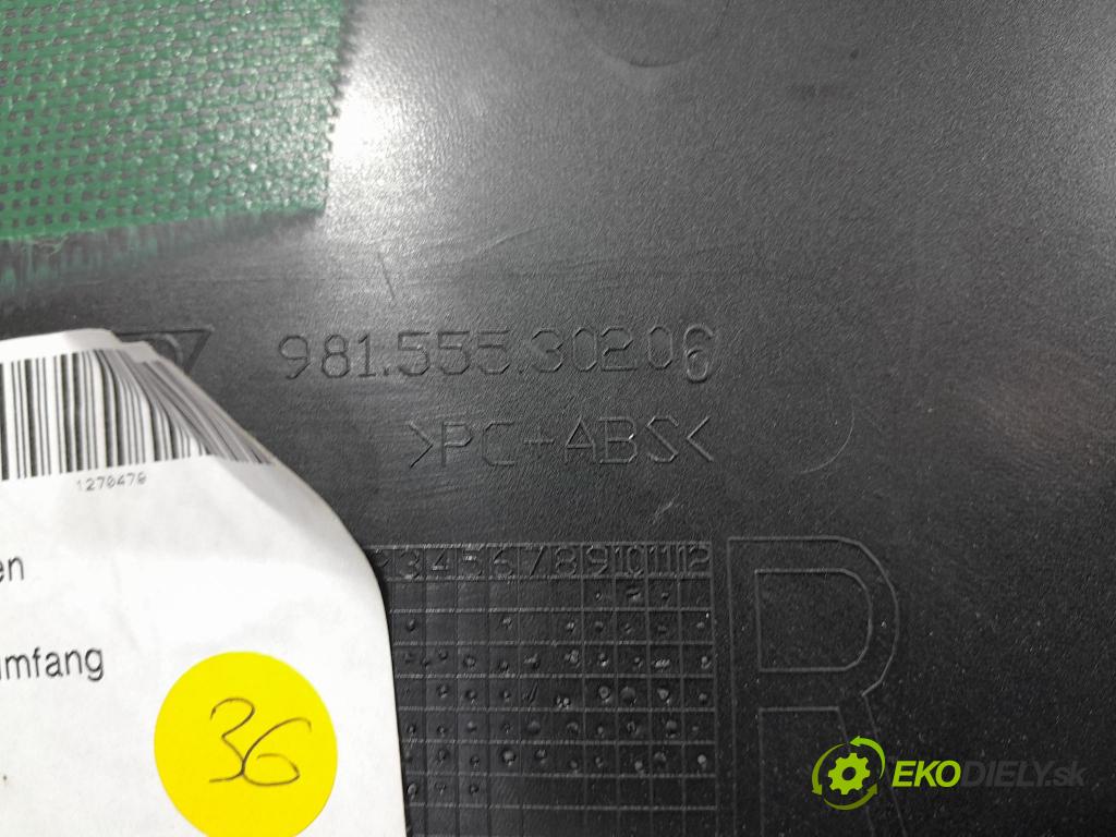 Porsche Cayman 2016 Čalounictví: dvere Predné Prava: 98155530206