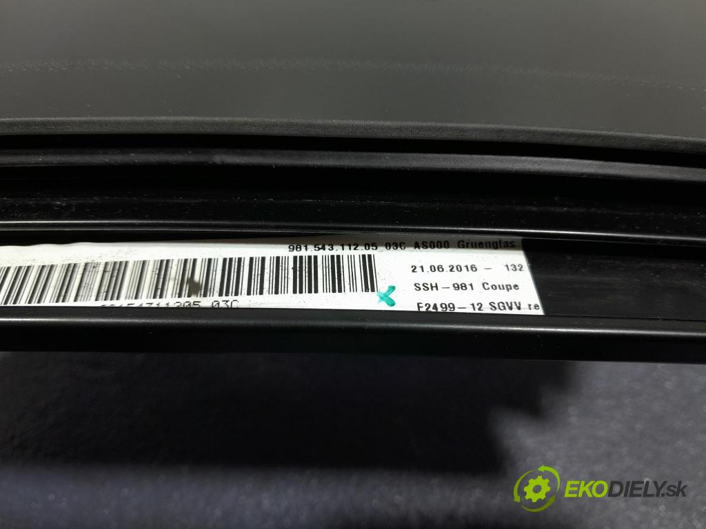 Porsche Cayman 2016 sklo Karoséria: zad 98154311205