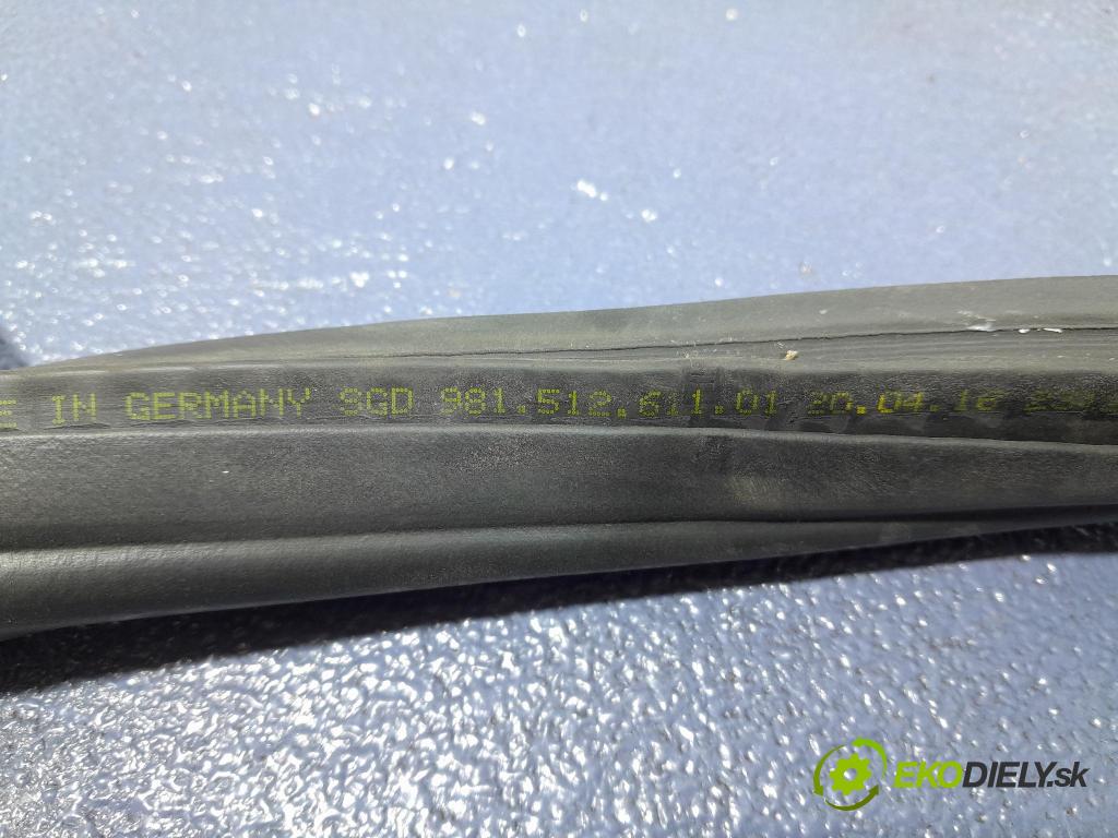 Porsche Cayman 2016 Těsnění: Kryty: kufra: 98151261101