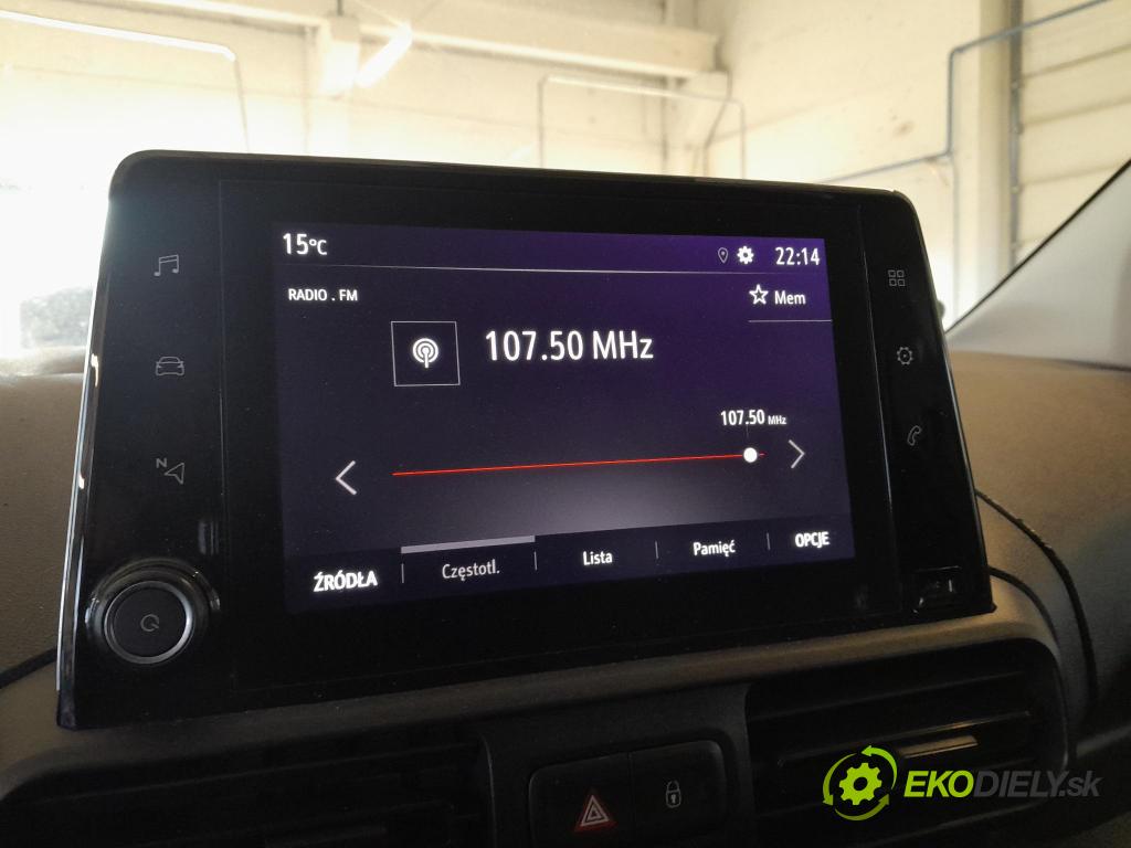 Opel Combo 2023 displej Radio / GPS 98345773ZD