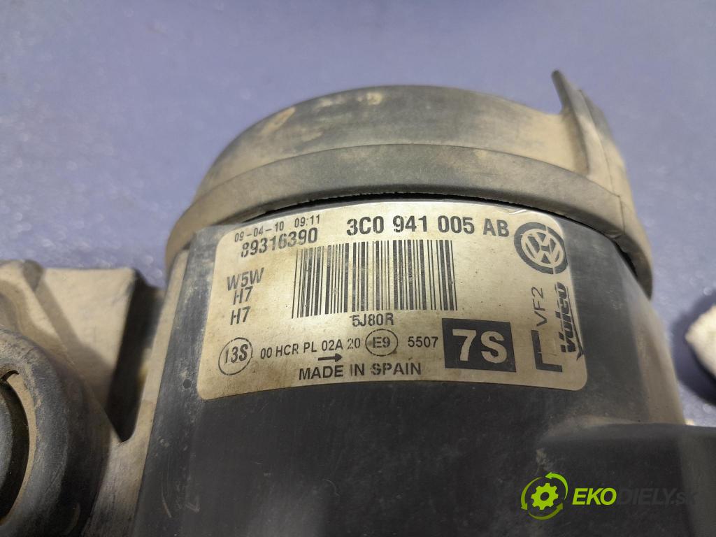 Vw Passat 2006 Reflektor: Vľavo: 3C0941005AB
