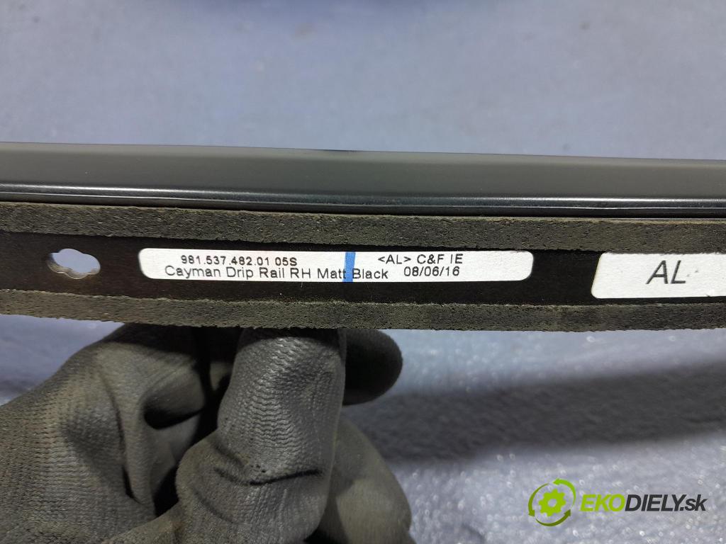 Porsche Cayman 2016 lišta Dekoratívne: 98153748201