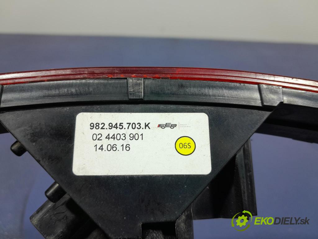 Porsche Cayman 2016 Mlhovky Zadní: 982945703K