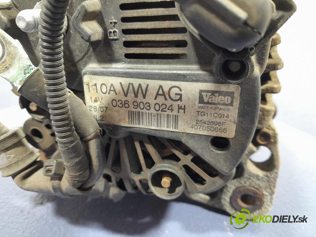 Vw Golf 2007 Alternator 036903024H