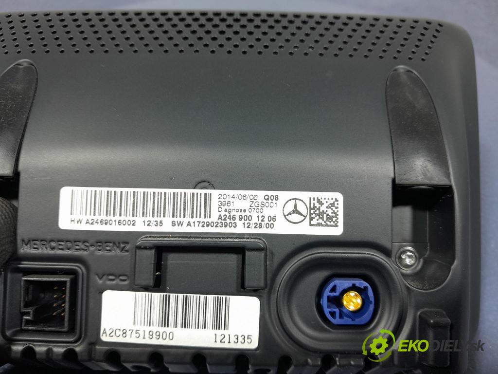 Mercedes A-klasa 2014 Zobrazit: Rádio: / GPS A2469001206