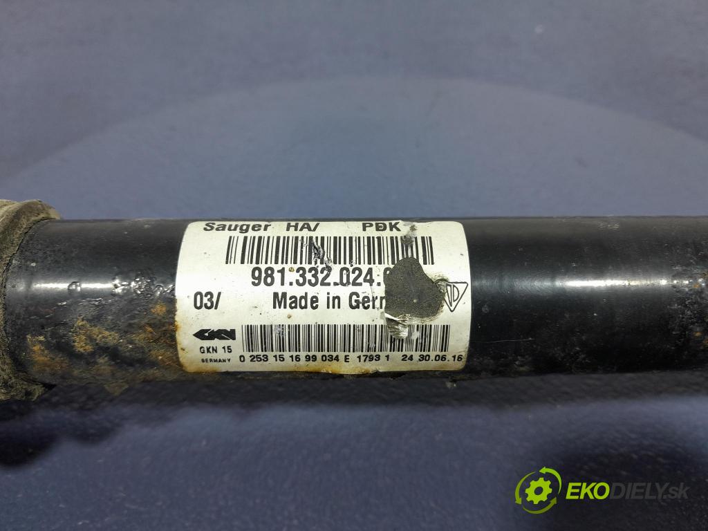 Porsche Cayman 2016 poloos Práva: Zad: 98133202460