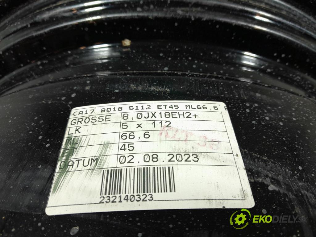 Mercedes A-klasa 2014 Ráfiky: Hlinikové: