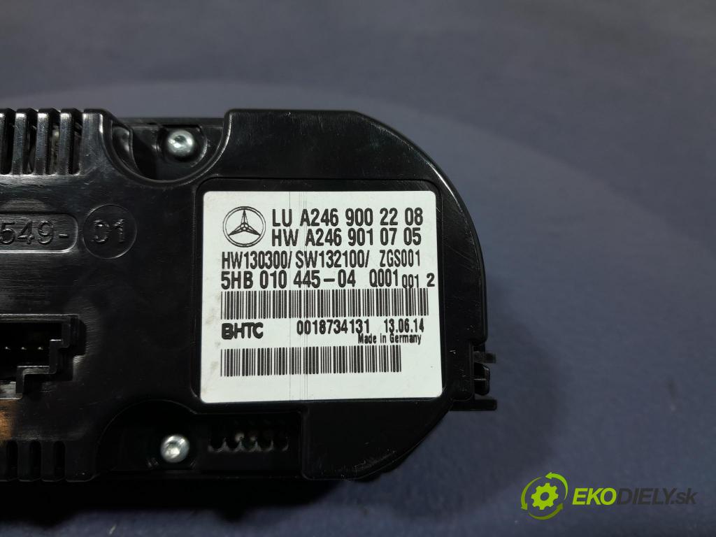 Mercedes A-klasa 2014 prepínač Klimatizácia: Prúd vzduchu: A2469002208