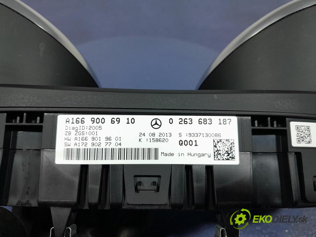 Mercedes GL 2014 prístrojovka/ budíky A1669006910