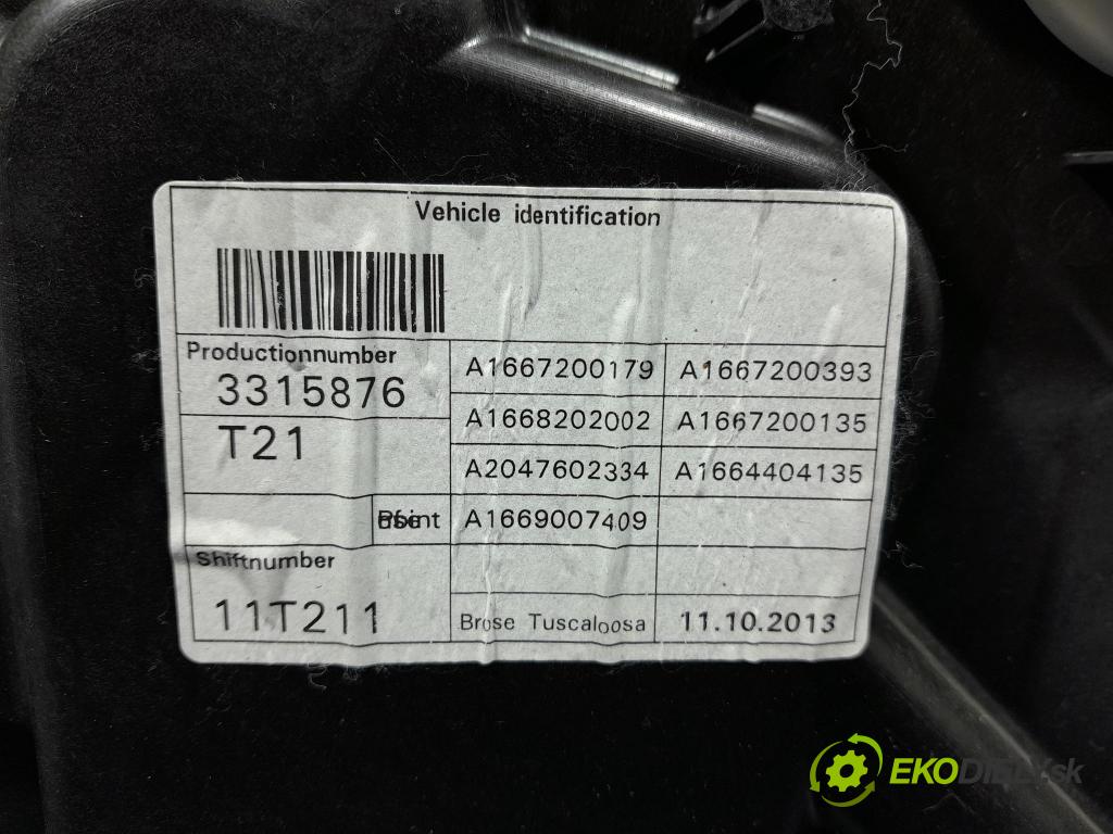 Mercedes GL 2014 mechanizmus okna Okná: Predné Vľavo: