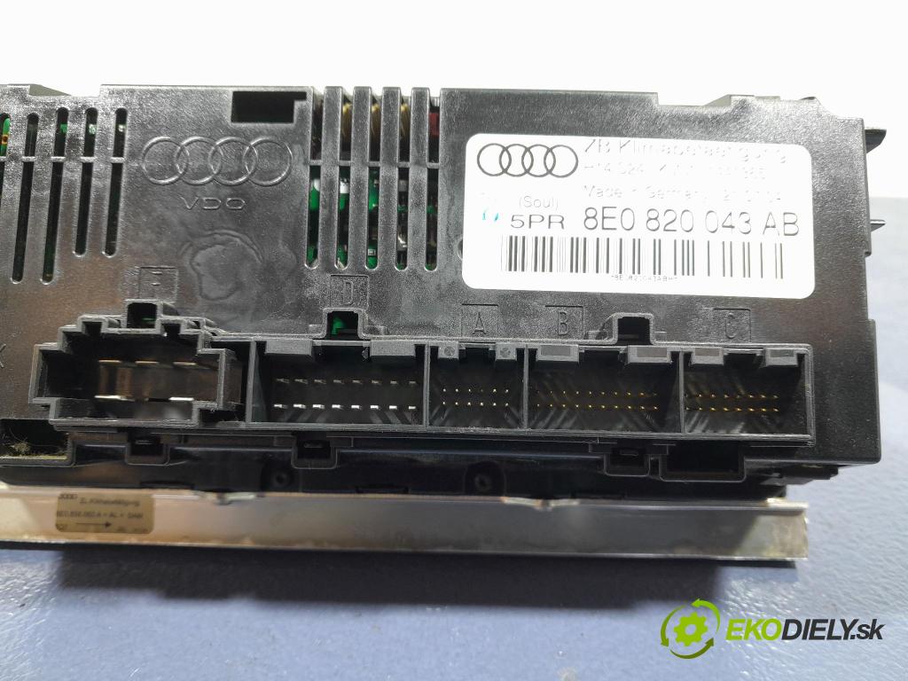 Audi A4 2004 prepínač Klimatizácia: Prúd vzduchu: 8E0820043AB