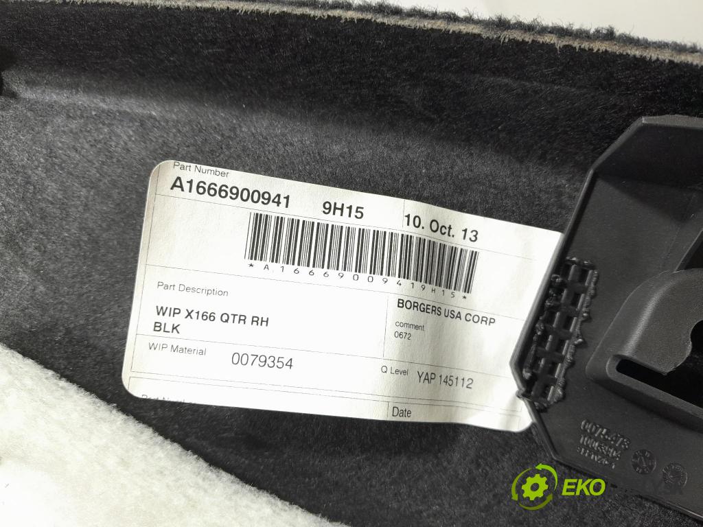 Mercedes GL 2014 Čalounictví: kufra: A1666900941