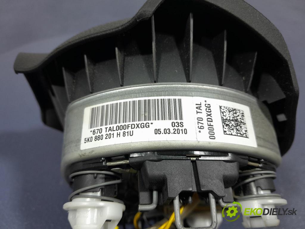 Vw Golf 2009 Airbag: Řidiči: x 5K0880201H