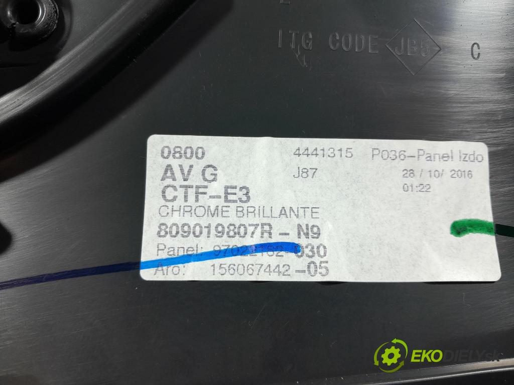 Renault Captur 2016 Čalounictví: dvere Predné ľavá 