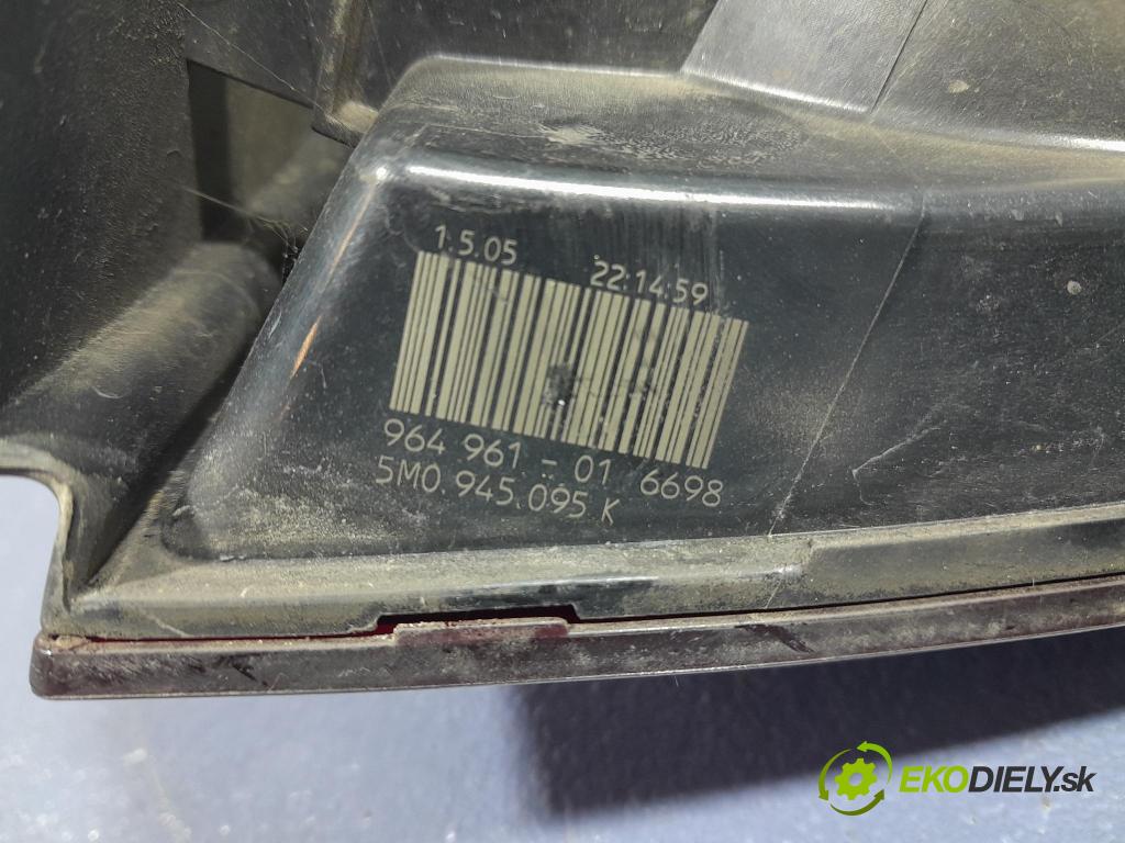 Vw Golf 2005 svetlo / reflektor zad ľavá Vonkajsia: 5M0945095K