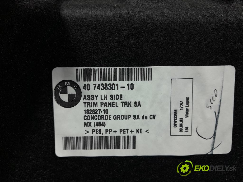 Bmw Seria 3 2023 Čalounictví: kufra: 7438301