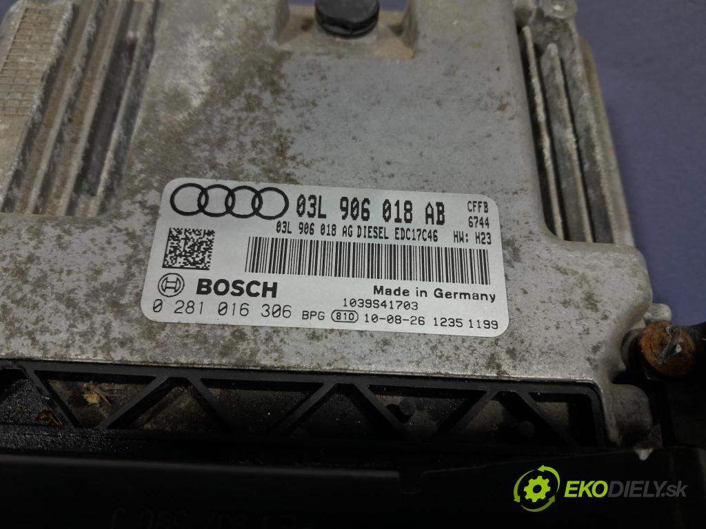 Audi A3 2010 riadiaca jednotka Motor: 03L906018AB