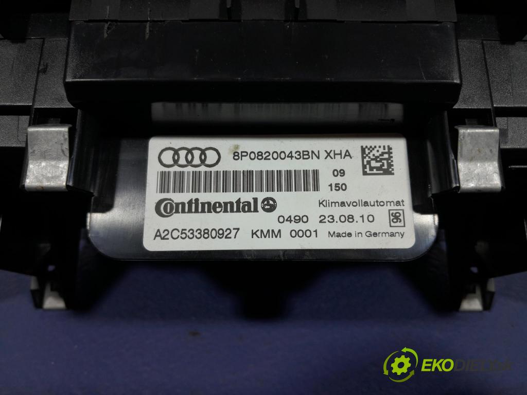 Audi A3 2010 prepínač Klimatizácia: Prúd vzduchu: 8P0820043BN