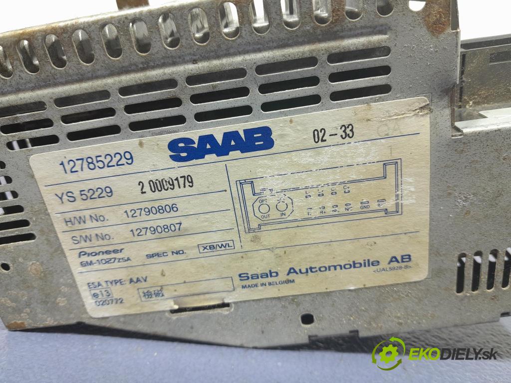 Saab 9-3 2002 Zesilovač: Rádio: Navigacia: 12785229