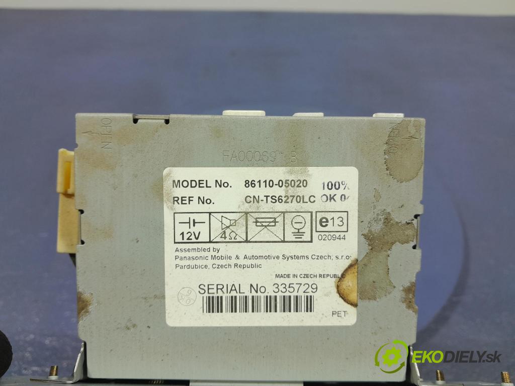 Toyota Avensis 2004 Zobrazit: Rádio: / GPS 86110-05020