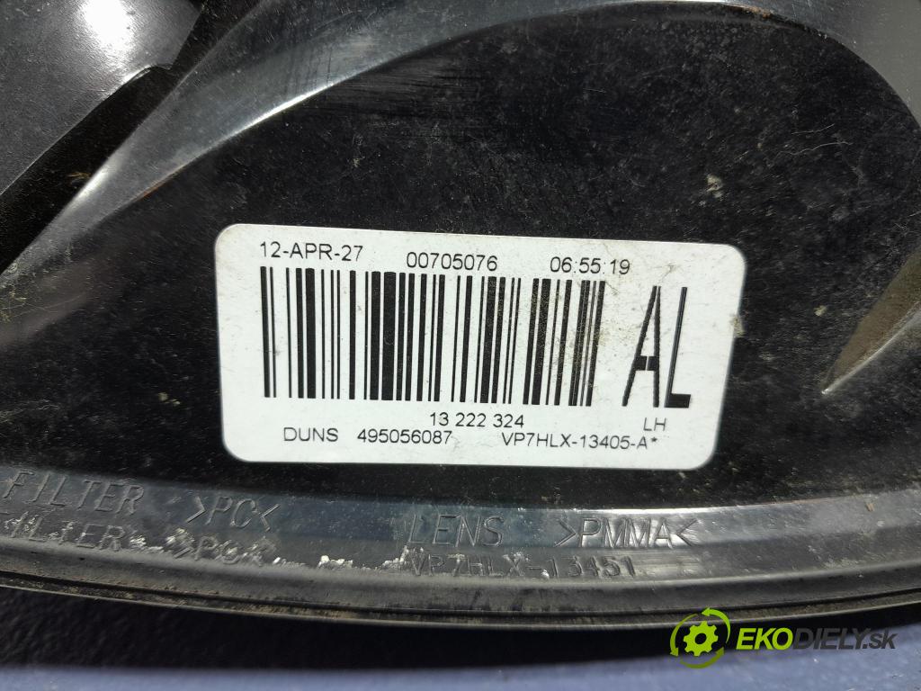 Opel Astra 2012 svetlo / reflektor zad ľavá Vonkajsia: 13222324