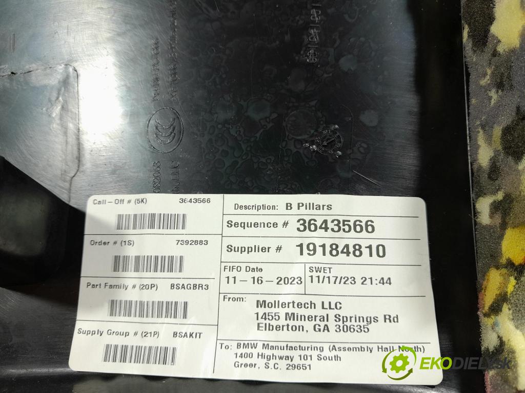 Bmw X6 2023 kryt Plast: Interiéry: 7434280