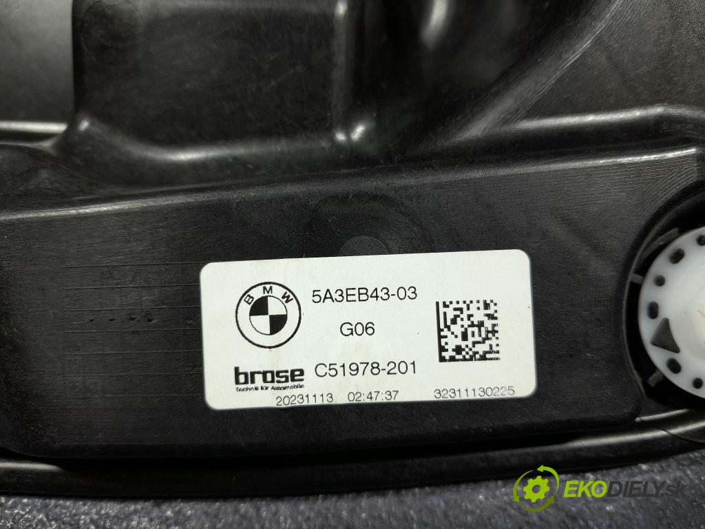 Bmw X6 2023 mechanismus stahování Sklenka: před Levý: 5A3EB43