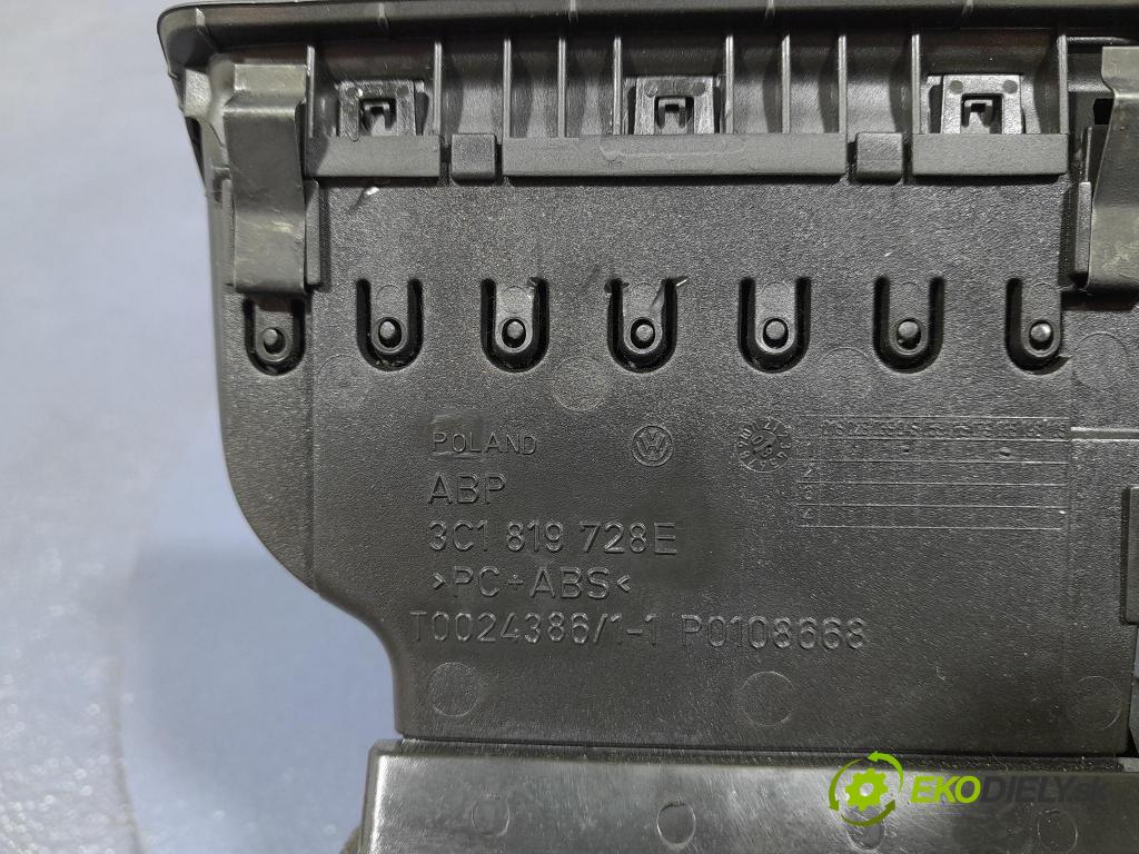 Vw Passat 2008 Mřížky Proud vzduchu Vzduch: 3C1819728