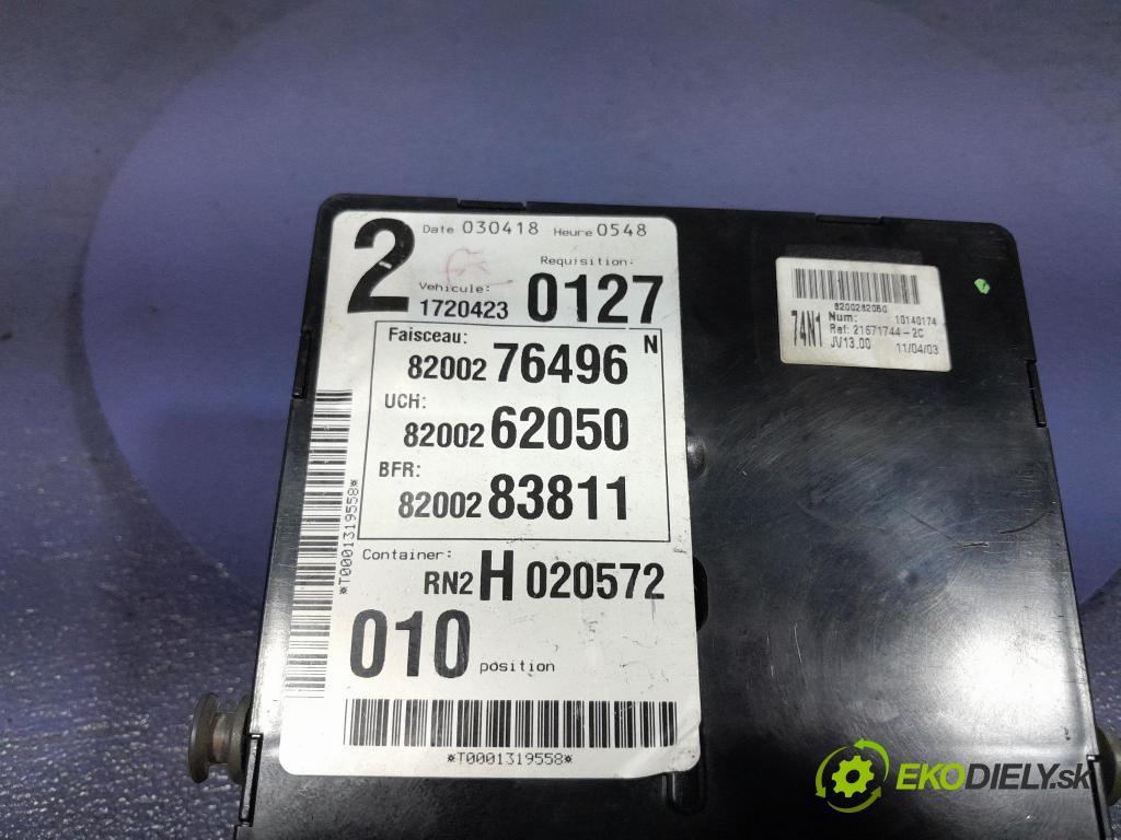 Renault Laguna 2003 skříňka Pojistky 8200262050