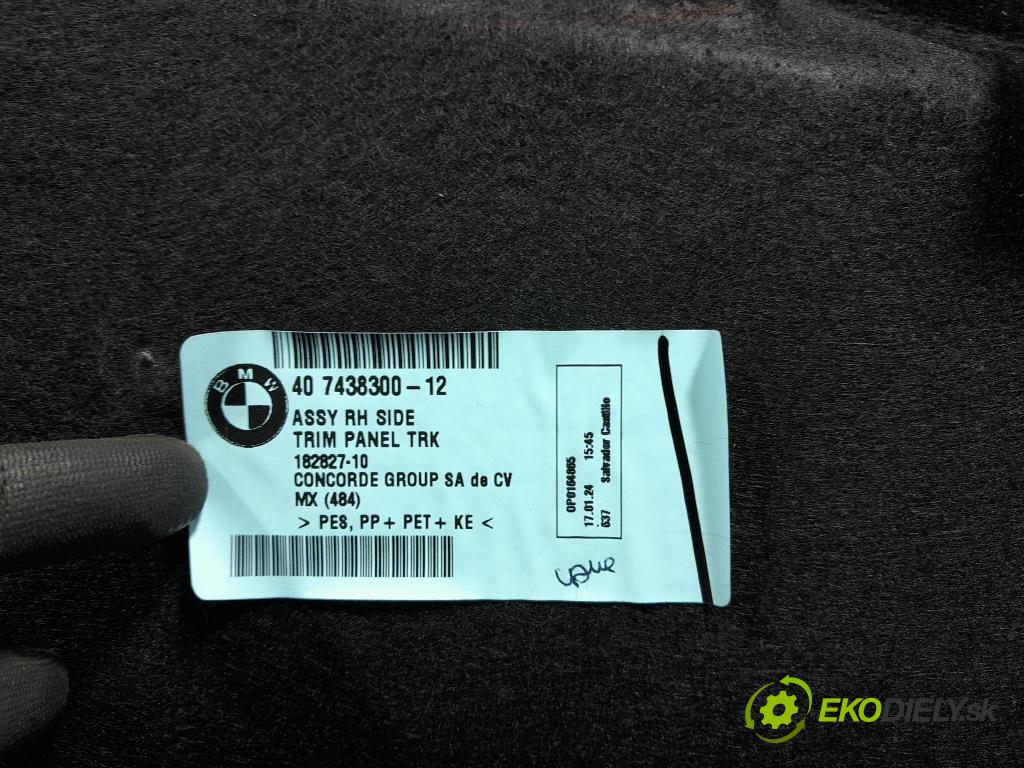 Bmw Seria 3 2024 Čalounictví: kufra: 7438300