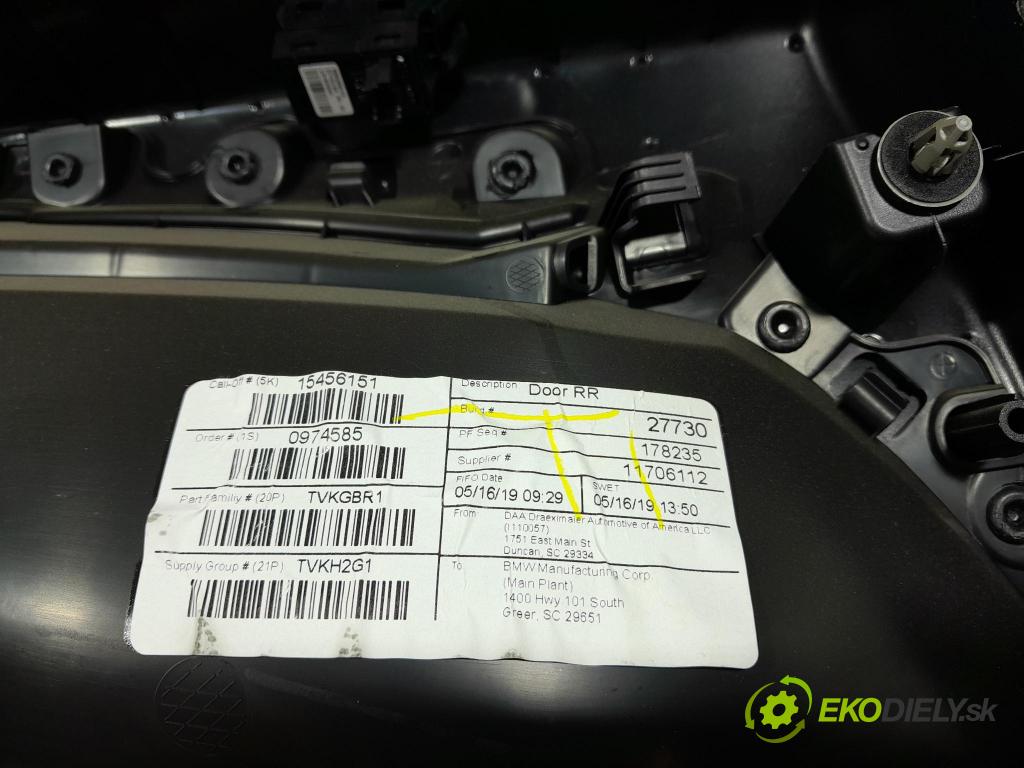 Bmw X6 2019 Tapacír: dveře Zad: Práva: